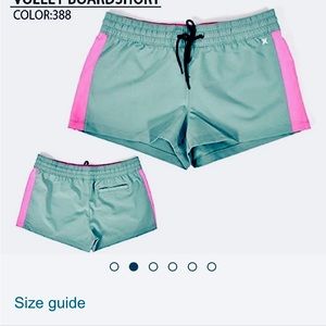🆕HURLEY🌊Supersuede women’s Volley Hybrid Shorts. Sz.S/M